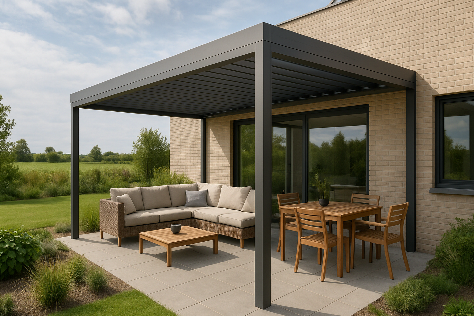 Foto bij Geef je buitenruimte een exclusieve uitstraling met een luxe terrasoverkapping