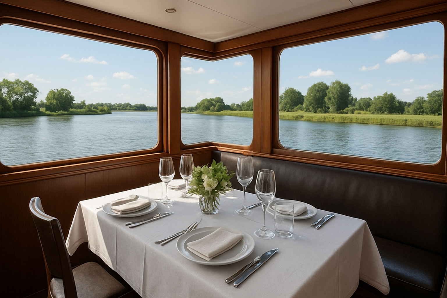 Foto bij Private dining aan boord: zo maak je van een vaartocht een exclusief diner