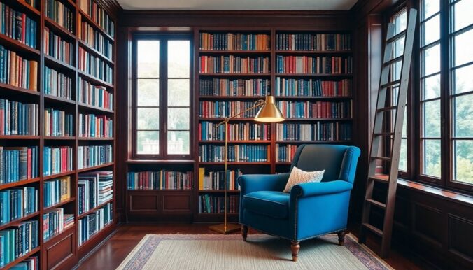 optimal furniture for home library