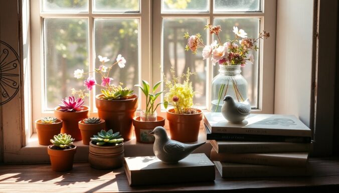 window sill styling techniques